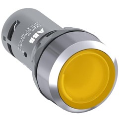 ABB CP1-31Y-10 Compact Illuminated Pushbutton Flush Momentary Yellow 24VAC/DC 1NC Screw