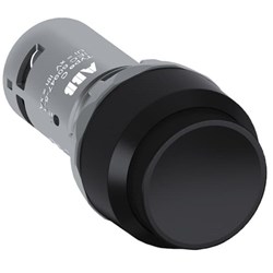 ABB CP3-10B-11 Compact Non-Illuminated Pushbutton Extended Momentary Black 1NO+1NC Screw