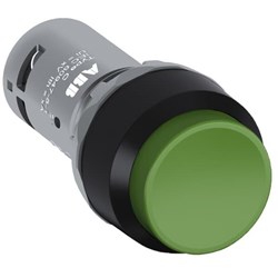 ABB CP3-10G-10 Compact Non-Illuminated Pushbutton Extended Momentary Green 1NO Screw