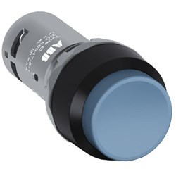 ABB CP3-10L-11 Compact Non-Illuminated Pushbutton Extended Momentary Blue 1NO+1NC Screw