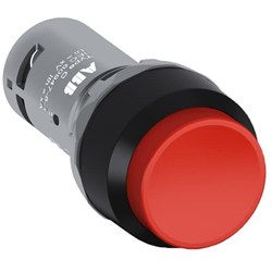 ABB CP3-10R-10 Compact Non-Illuminated Pushbutton Extended Momentary Red 1NO Screw