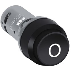 ABB CP33-10B-02 Compact Non-Illuminated Pushbutton Extended Momentary Black 2NC Screw