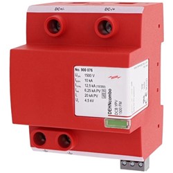 DEHN DCBYPV1500FM Combined Arrester 40kA 35mm DIN Rail Mount 72mm W 73mm D 90mm H Thermoplastic IP20