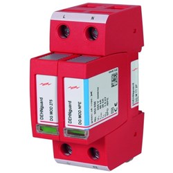 DEHN DGMTT2P385 Surge Arrester 20kA 230V 35mm DIN Rail Mount Thermoplastic IP20