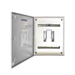 IPD E43L24CT125X Distribution Board With Auxiliary Rail 24-P IP43 RAL 7035 Grey Mild Steel LBS 125A