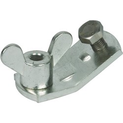 DEHN EASEKFM16 Earth Connection Unit W/M16 Wing Screw 42000A Stud Bolt 89mm W 40mm D