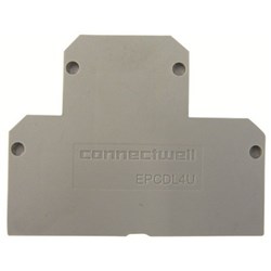 Connectwell EPCMC2-2 End Plate Grey 2.5mm W For: CMC2-2