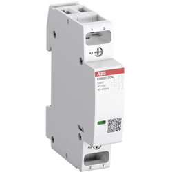 ABB ESB2020N01 Installation Contactor 2P 20A 1.3kW 250VAC Screw DIN Rail Mount