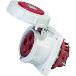 IPD EU67S563 Straight Panel Mounted Panel Mount 5 63A 400VAC/DC IP67