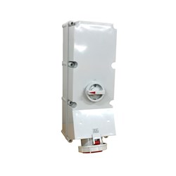 IPD EU67SS4125N Switched Socket 4 125A 400V IP67 Polycarbonate PBT