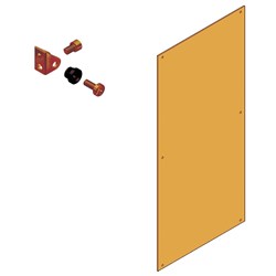 Elsteel FC13761A Flat Cover 200W 600H 1.5mm Thick Orange + Accessories