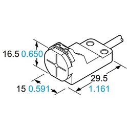 Panasonic GX-18MU Cylindrical Inductive Proximity Sensor NC 2m L Cable