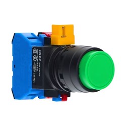 IDEC HW1B-M2F11-R Non-Illuminated Pushbutton 22mm Extended Momentary Red 1NO+1NC