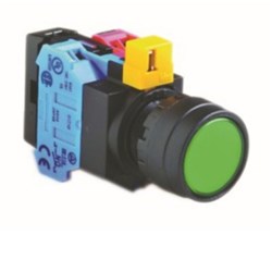 IDEC HW1L-M2F11A-K Illuminated Pushbutton Kit 22mm Extended Momentary Amber 1NO+1NC