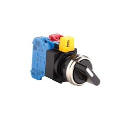 IDEC HW4S-3JTF21N1 Selector Switch 3Position 2NO+1NC Non-Illuminated Maintained Knob Metal Screw Terminal