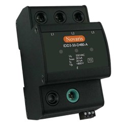 Novaris IDD3-100-D480-A Surge Protection 12.5kA 3 PH 100kA 400VAC TS35 IP20