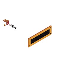 Elsteel ILC14951A Louvre Cover 800W 200H Orange IP43