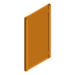 Elsteel INPL80311A Instant Panel 2000H 400D 1.5mm Thick Mild Steel RAL2000 Orange