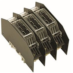 Mersen K-NH1G3PSHB Fuse Base With Fully Shrouded Kit NH1 Fuse 250A 690VAC/DC 3-P IP20 Enclosed Base IP20 Terminals
