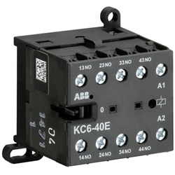 ABB KC640E04 Mini Contactor Relay 4P 4A 110-125VDC Screw DIN Rail Screw Mount