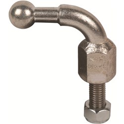 DEHN KFP20W90M1645SSM Angled Fixed Ball Point With Threaded Pin and Nut 19500A 13800A 20mm Thread Bolt Mount M16x45mm