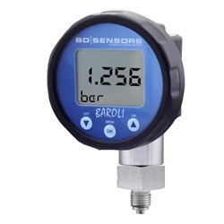 BD Sensors M0E10010B20K0N401111000 Battery Powered Digital Pressure Gauge 316L Stainless Steel Diaphragm