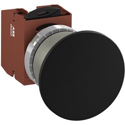 ABB MMMNB6OS20 Non-Illuminated Pushbutton Kit 60mm Mushroom Momentary Black 2NO Screw