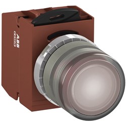 ABB MMPIFCOSP002 Illuminated Pushbutton Kit 22mm Flush Momentary Clear 6VAC/DC 2NC Screw Power Supply
