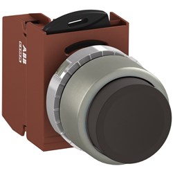 ABB MMPNEBOS01 Non-Illuminated Pushbutton Kit 22mm Extended Momentary Black 1NC Screw