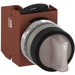 ABB MMS2ISAACCFP401 Selector Switch Kit Clear 230VAC 2Position 1NC Illuminated Faston Maintained Short Handle