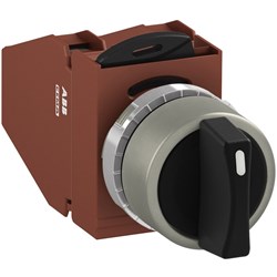 ABB MMS4NSABS04 Selector Switch Kit Black 4Position 4NO Non-Illuminated Screw Maintained Short Handle Metal