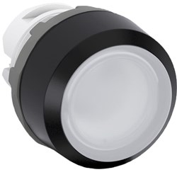 ABB MP1-11W Illuminated Pushbutton Flush Momentary White