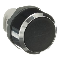 ABB MP1-30B Non-Illuminated Pushbutton Flush Momentary Black Chrome Metal Bezel