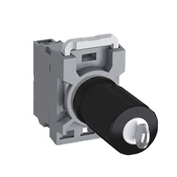 ABB MPA3K01 Non-Illuminated Machine Stop Pushbutton 30mm Black Key Release 1NC