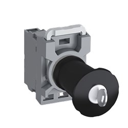 ABB MPA4K10 Non-Illuminated Machine Stop Pushbutton 40mm Black Twist Release 1NO