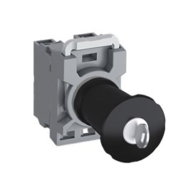 ABB MPA4K20 Non-Illuminated Machine Stop Pushbutton 40mm Black Twist Release 2NO