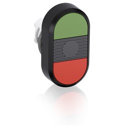 ABB MPD1-11B Non-Illuminated Double Pushbutton Flush Momentary Green/Red