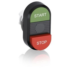 ABB MPD15-11B Non-Illuminated Double Pushbutton Flush/Extended Momentary Start/Stop Green/Red
