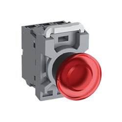 ABB MPMI4R411 Illuminated Pushbutton Kit 40mm Momentary Red 230VAC/DC 1NO+1NC