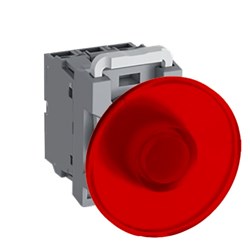 ABB MPMI6R211 Illuminated Pushbutton Kit 60mm Momentary Red 110-130VAC/DC 1NO+1NC