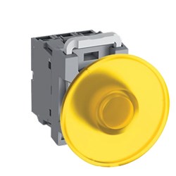 ABB MPMI6Y211 Illuminated Pushbutton Kit 60mm Momentary Yellow 110-130VAC/DC 1NO+1NC