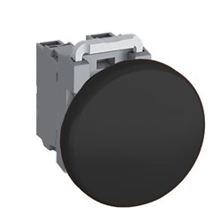 ABB MPMN6B11 Non-Illuminated Pushbutton 60mm Mushroom Black 1NO+1NC