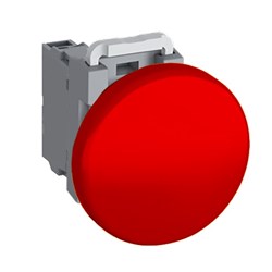 ABB MPMN6R10 Non-Illuminated Pushbutton 60mm Mushroom Red 1NO