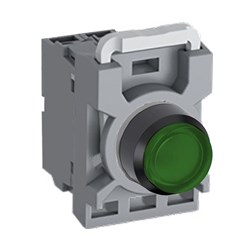 ABB MPPIEGA301 Illuminated Pushbutton Kit 22mm Extended Maintained Green 220VDC 1NC