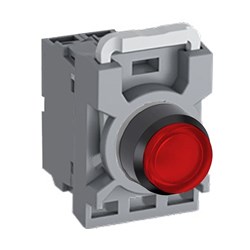 ABB MPPIERA010 Illuminated Pushbutton Kit 22mm Extended Maintained Red 12VAC/DC 1NO
