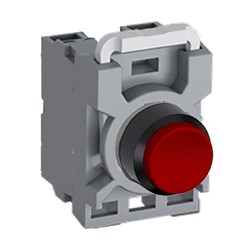 ABB MPPNERA02 Non-Illuminated Pushbutton Kit 22mm Extended Maintained Red 2NC