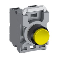 ABB MPPNEYO20 Non-Illuminated Pushbutton Kit 22mm Extended Momentary Yellow 2NO