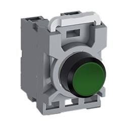 ABB MPPNFGA11 Non-Illuminated Pushbutton Kit 22mm Flush Maintained Green 1NO+1NC