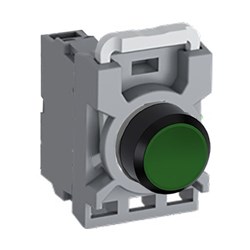 ABB MPPNFGO10 Non-Illuminated Pushbutton Kit 22mm Flush Momentary Green 1NO