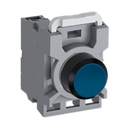 ABB MPPNFLO01 Non-Illuminated Pushbutton Kit 22mm Flush Momentary Blue 1NC